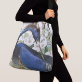 Sac fourre-tout floral de héron d'Audubon à faune (De près)