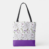 Sac fourre-tout floral de l'aquarelle de printemps (Dos)