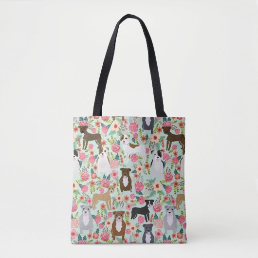 Sac fourre-tout floral de Pitbull (Devant)