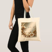 Sac fourre-tout floral doré (Devant (produit))