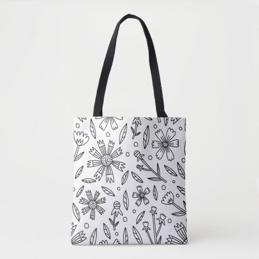 Sac fourre-tout Floral élégant (Devant)
