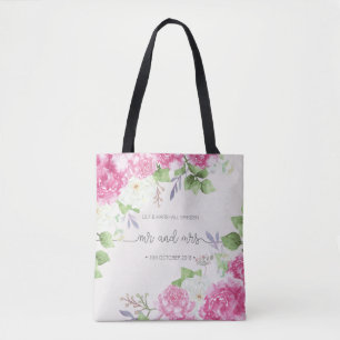 Sac fourre-tout floral élégant à M. et à Mme