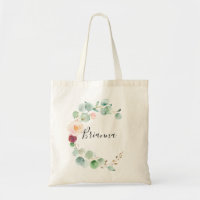 Sac fourre-tout Floral Eucalyptus contemporain