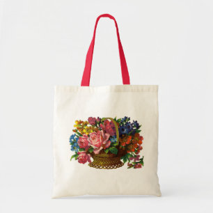 Sac fourre-tout floral/faisant du jardinage