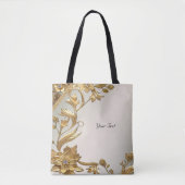 Sac fourre-tout Floral Feuille Golden Wavy (Devant)