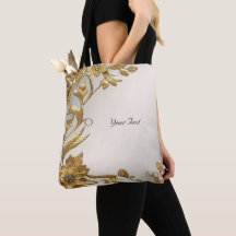 Sac fourre-tout Floral Feuille Golden Wavy