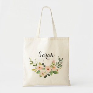 Sac fourre-tout Floral flush vert personnalisé