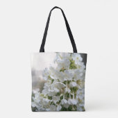 Sac fourre-tout floral Hydrangea blanc élégant | B (Dos)