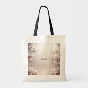 Sac fourre-tout floral ivoire blanc