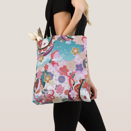 Sac fourre-tout Floral japonais (De près)