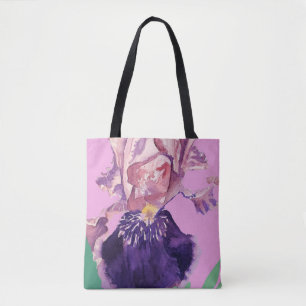 Sac fourre-tout Floral Lilac couleur pourpre à l'e