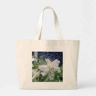 Sac fourre-tout Floral Lily blanche