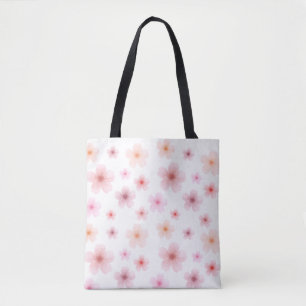 Sac fourre-tout floral minimaliste rose