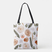 Sac fourre-tout floral monogramme de la Pêche (Dos)