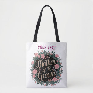 Sac fourre-tout floral personnalisé pour la mère d