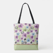 Sac fourre-tout Floral Retro Stylisé (Dos)