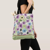 Sac fourre-tout Floral Retro Stylisé (De près)