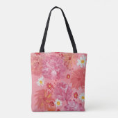 Sac fourre-tout floral Rose coucher de soleil (Dos)