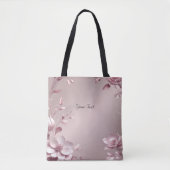 Sac fourre-tout floral rose délicat (Devant)