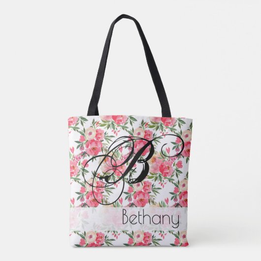 Sac fourre-tout floral Rose Peony (Dos)