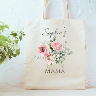 Sac fourre-tout floral sur mesure Mama