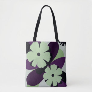 Sac fourre-tout floral violet – Design minimaliste