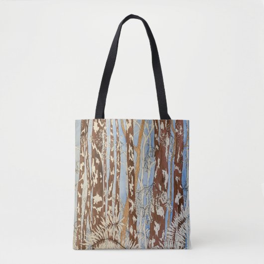Sac fourre-tout forestier bleu clair et Brown (Devant)