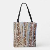 Sac fourre-tout forestier bleu clair et Brown (Dos)