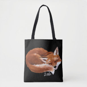 Sac fourre-tout Fox couché personnalisé