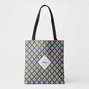 Sac fourre-tout frais à motif d'édredon de