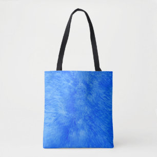 Sac fourre-tout français à fourrure bleue