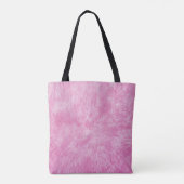 Sac fourre-tout français à fourrure rose (Dos)