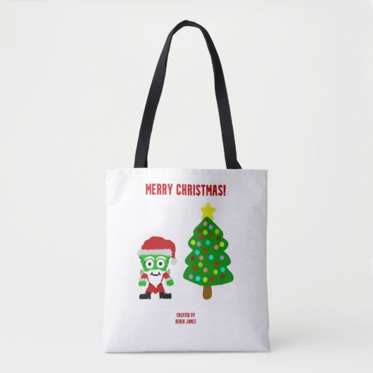 Sac fourre-tout FrankenFromage de Noël (Devant)