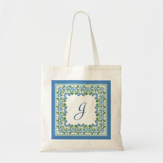 Sac fourre-tout frontalier Monogramme Blue Morning (Devant)