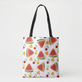 Sac fourre-tout, fruits épicerie pastèque  (Devant)