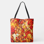 sac fourre-tout "Fun Abstrait Orange & Gold Fall C (Dos)