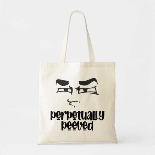 Sac fourre-tout Funny Face Peeved (Devant)