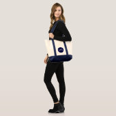 Sac fourre-tout géant avec initiales personnalisée (Devant (modèle))