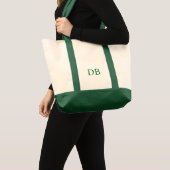 Sac fourre-tout géant avec initiales personnalisée (Devant (produit))