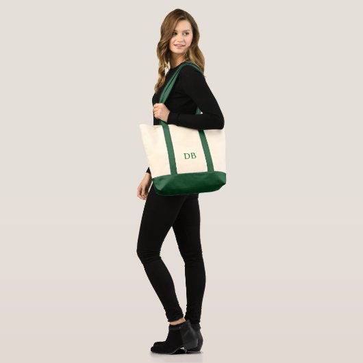 Sac fourre-tout géant avec initiales personnalisée (Devant (modèle))