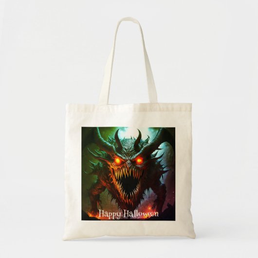 Sac fourre-tout géant de monstre d'Halloween (Devant)