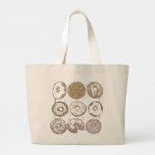 Sac fourre-tout géant DONUTS TRICOTÉS (Dos)