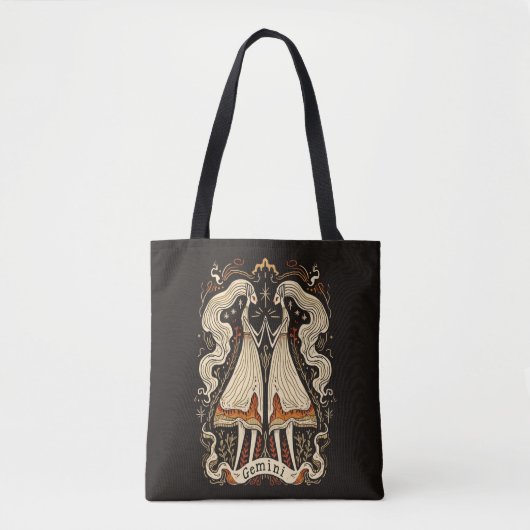 Sac fourre-tout Gemini Celestial Zodiac Art (Devant)