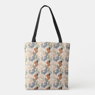 Sac fourre-tout géométrique abstrait boho neutre