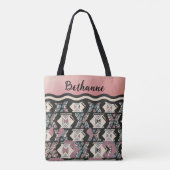 Sac fourre-tout géométrique boho (Dos)