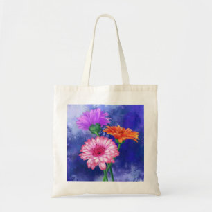 Sac fourre-tout Gerberas à trois couleurs