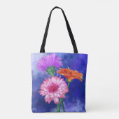 Sac fourre-tout Gerberas à trois couleurs (Dos)
