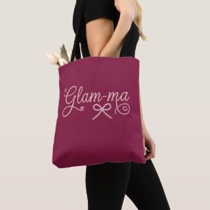 Sac fourre-tout Glam-ma Pearl Script Grand-mère