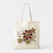 Sac fourre-tout Gold/Red Swirls Design (Dos)