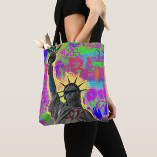 Sac fourre-tout graffiti Neon Liberty